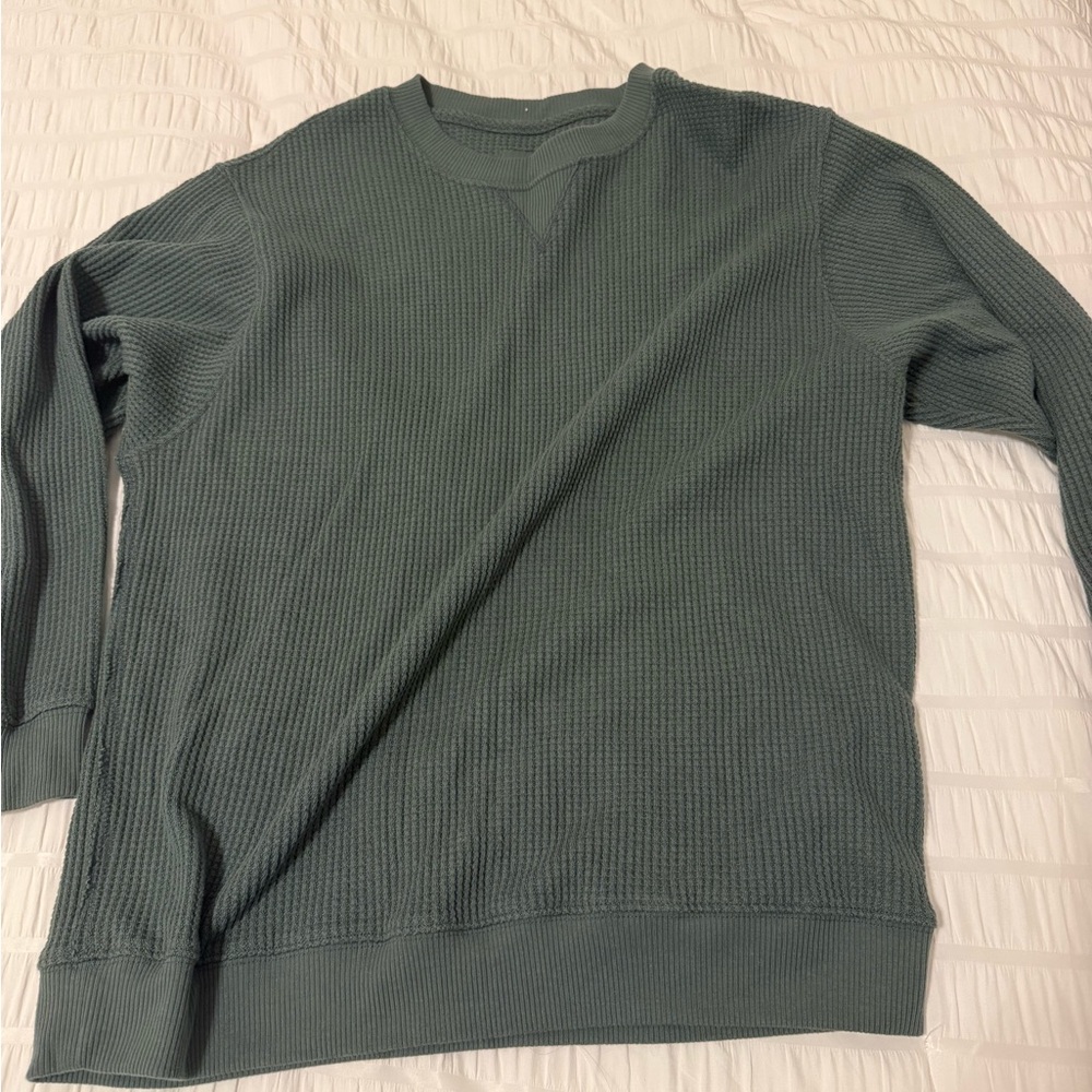 Women’s Aerie Textured Green Sweatshirt